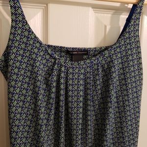 2/$20 New York & Co. Geometric Tank Top with Adjustable Straps Size S